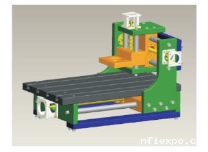 小型数控雕铣机滚珠丝杠传动图